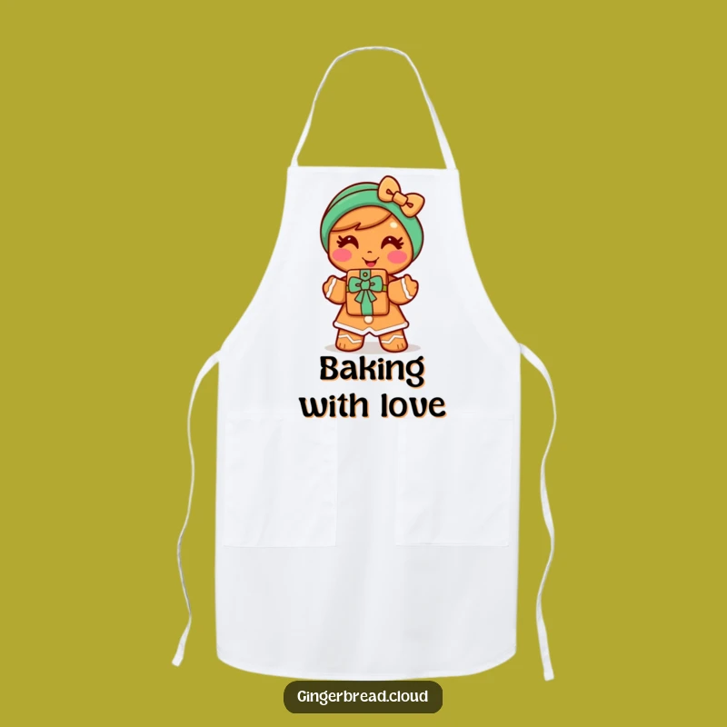Funny Gingerbread Woman Apron - Bake & Share Sweetness
