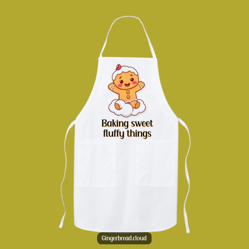Funny Gingerbread Apron: Cloud Jumper Chef - Sweet & Hilarious Kitchen Gift!