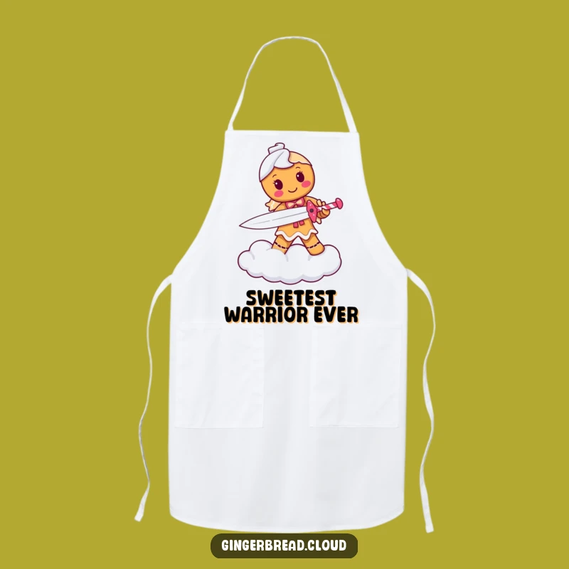 Funny Gingerbread Warrior Apron: Cook with Courage, Sweet Heroic Kitchen Fun, Great Gift