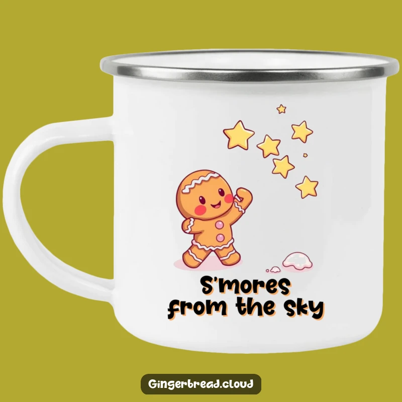 Funny Gingerbread Star Catcher Camping Mug - Adventure Fuel for Dreamers Gift
