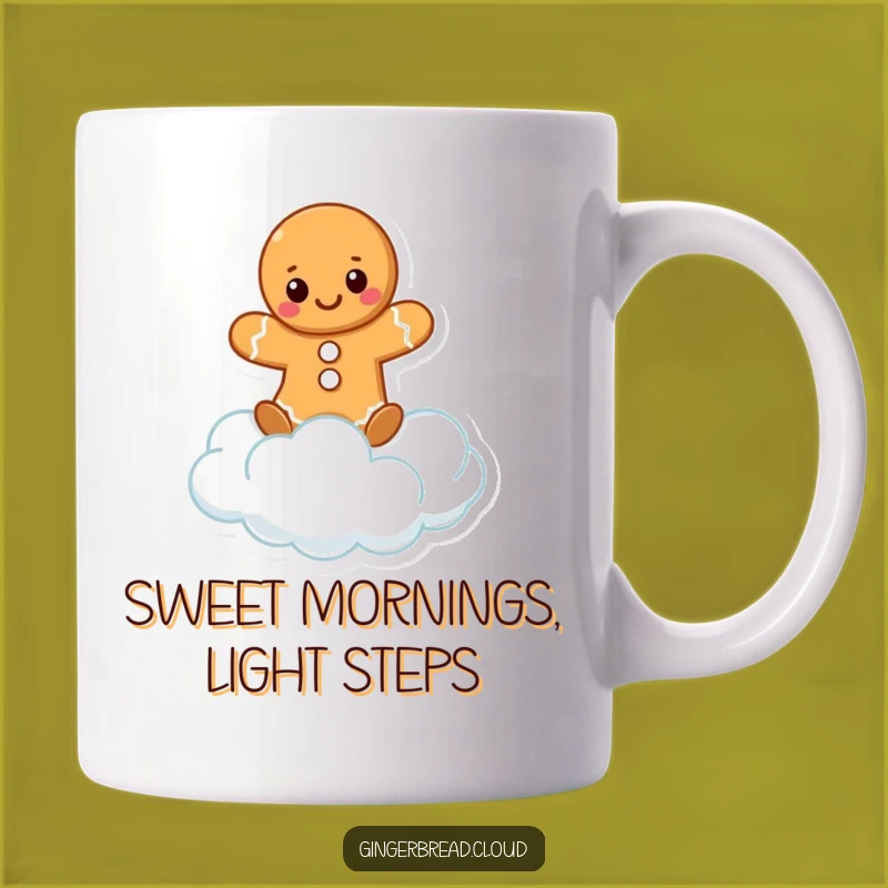 Funny Gingerbread Cloud Balance Mug: High Flying Fun Gift for a Spirited Person