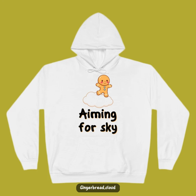 Funny Lopsided Gingerbread Man Cloud Hoodie: Cozy & Hilarious Warmth Gift