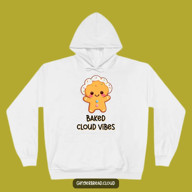 Cozy Funny Gingerbread Cloud Hoodie - Warm Sprinkles for Cold Days Gift