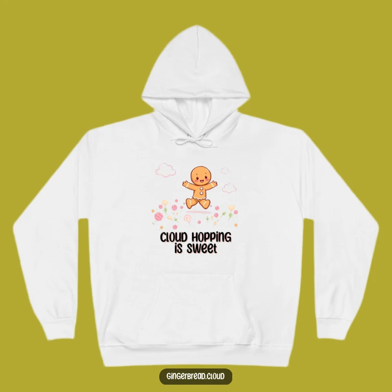 Funny Cozy Gingerbread Candy Cloud Hoodie - Skip Through Sweet Dreams Gift