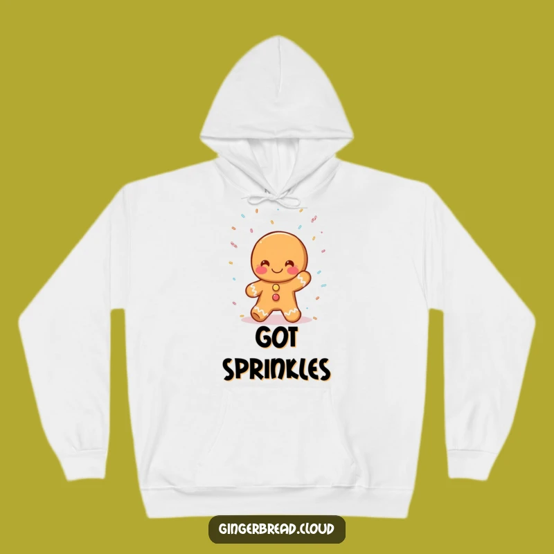 Cozy Funny Gingerbread Sprinkle Catcher Hoodie - Warm & Whimsical Gift