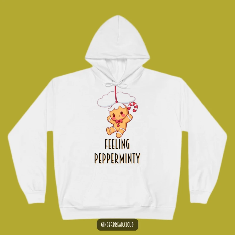 Funny Candy Cane Gingerbread Hoodie - Cozy Festive Fun