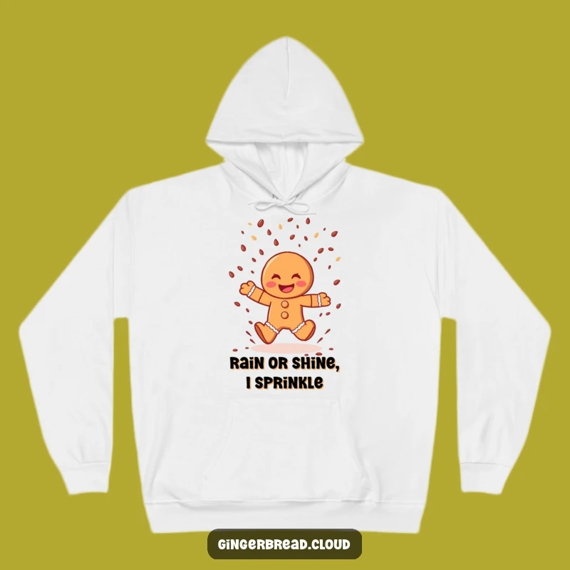 Cozy Funny Gingerbread Man Hoodie: Warm Sprinkles & Happy Leaps for Ultimate Comfort Gift