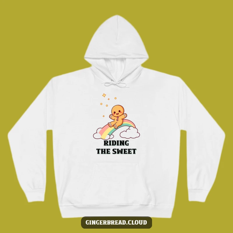 Funny Gingerbread Rainbow Hoodie: Cozy & Joyful Sweatshirt, Great Humorous Gift