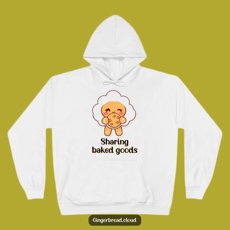 Cozy Funny Gingerbread Cloud Hoodie - Cookie & Wink for Warm Hugs