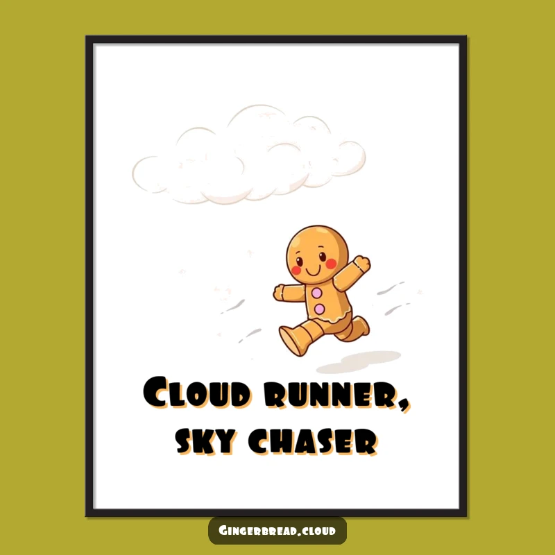 Free Printable Wall Art: Funny Gingerbread Runner - Humorous Downloadable Decor!