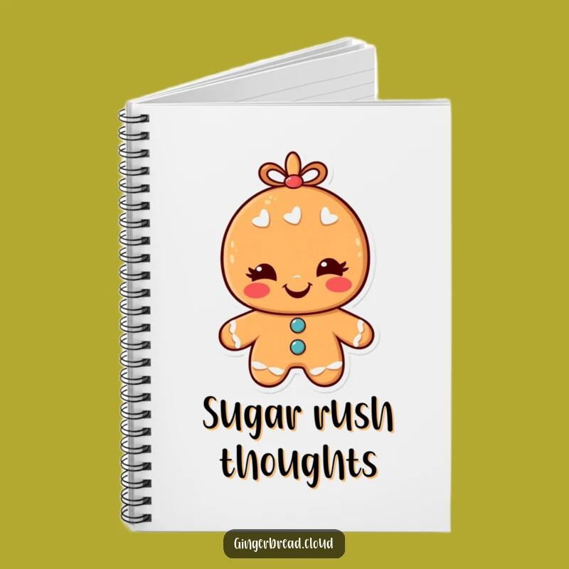 Funny Winking Gingerbread Man Notebook: Jot Down Your Hilarious Ideas!