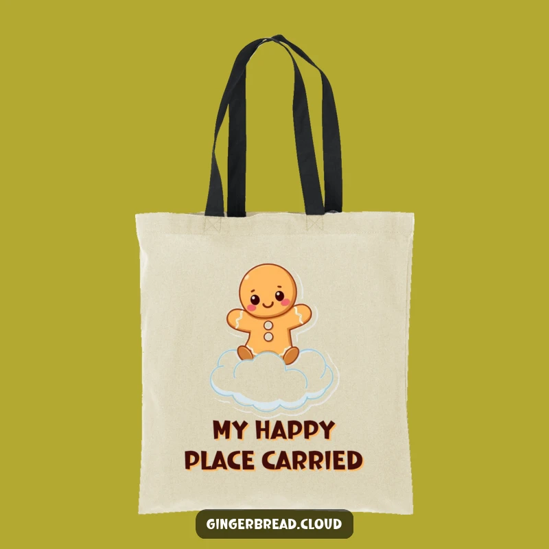 Funny Gingerbread Cloud Balance Tote Bag: Carry Your Essentials with Airy Style